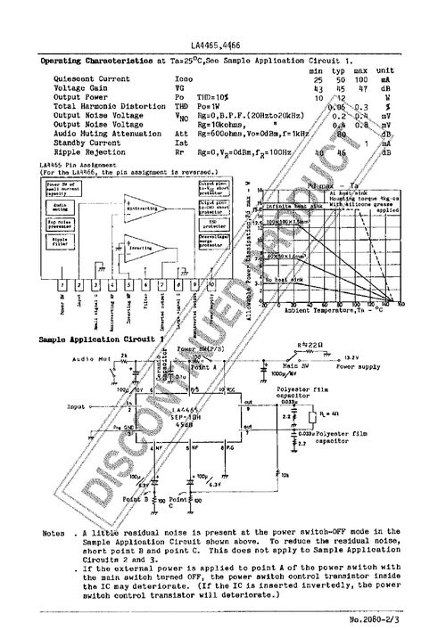 ,IC型号LA4465,LA4465 PDF资料,LA4465经销商,ic,电子元器件