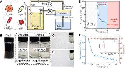 闻利平研究员 江雷院士 ACS nano 基于可控液 液界面纳米孔膜系统增强的水流传输行为